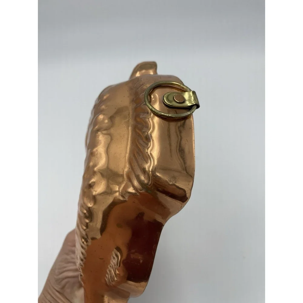 Vintage MCM Copper Fish Shaped Mold‎ w/Hook Hanger French Wall Decor